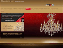Tablet Screenshot of chandelierium.com.au